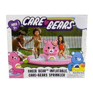Care Bears CHEER BEAR Inflatable Splash Pad with Built In Sprinkler System New